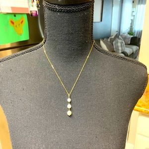 SOLD K18 Japan Gold Akoya Cultured Pearl necklace